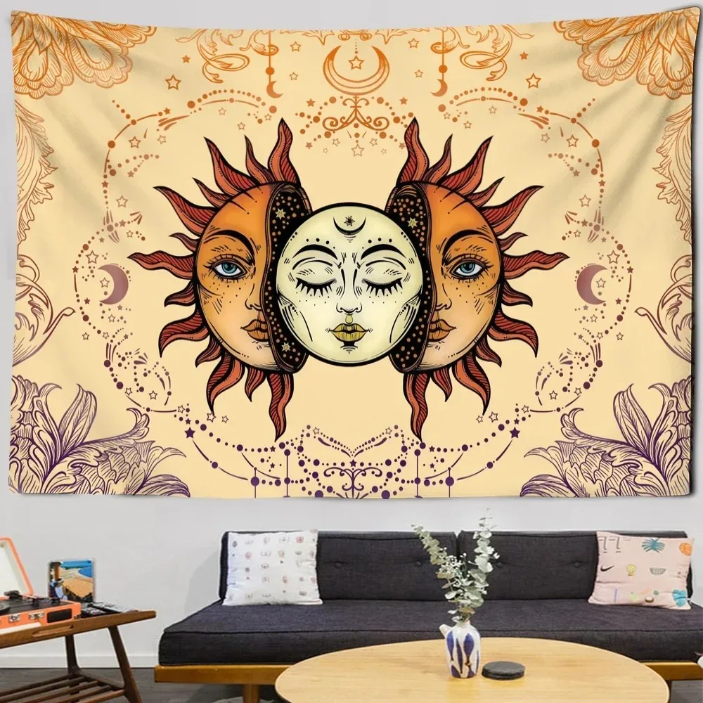 Tarot Tapestry Wall Hanging Astrology Divination Bedspread Beach Mat Witchcraft Mandalay Hippie Mandala Brugeria