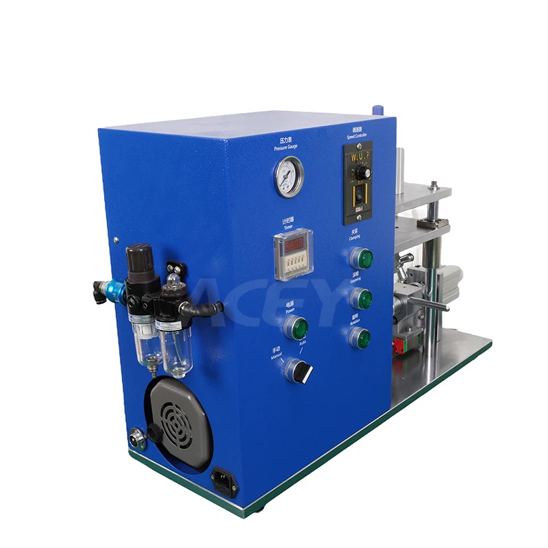 Lab Small Automatic Case Grooving Machine 18650 Battery Cell Steel Case Grooving Machine