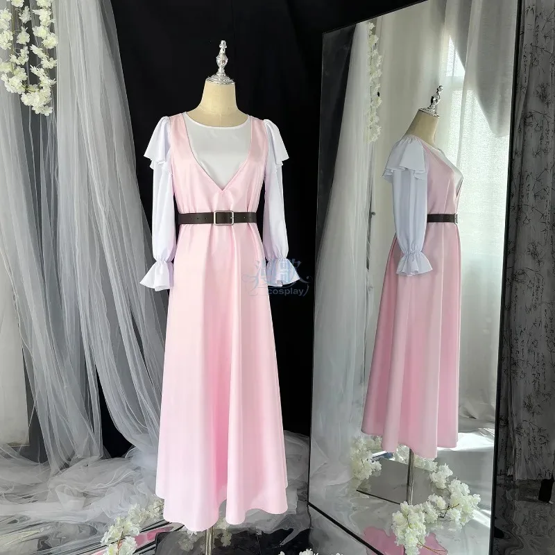 Waguri Kaoruko Costume quotidien Anime les fleurs parfumées avec dignité Costume de Cosplay rose dame robe femme tenue d'halloween