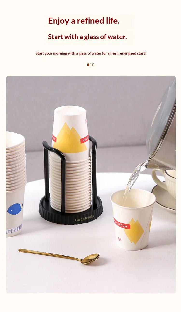 Japanischer Papierbecherhalter, Einweg-Becherhalter, Multifunktionaler Becher-Aufbewahrungsständer für Haushalt, Kaffee- und Teetassenhalter – Detail 7