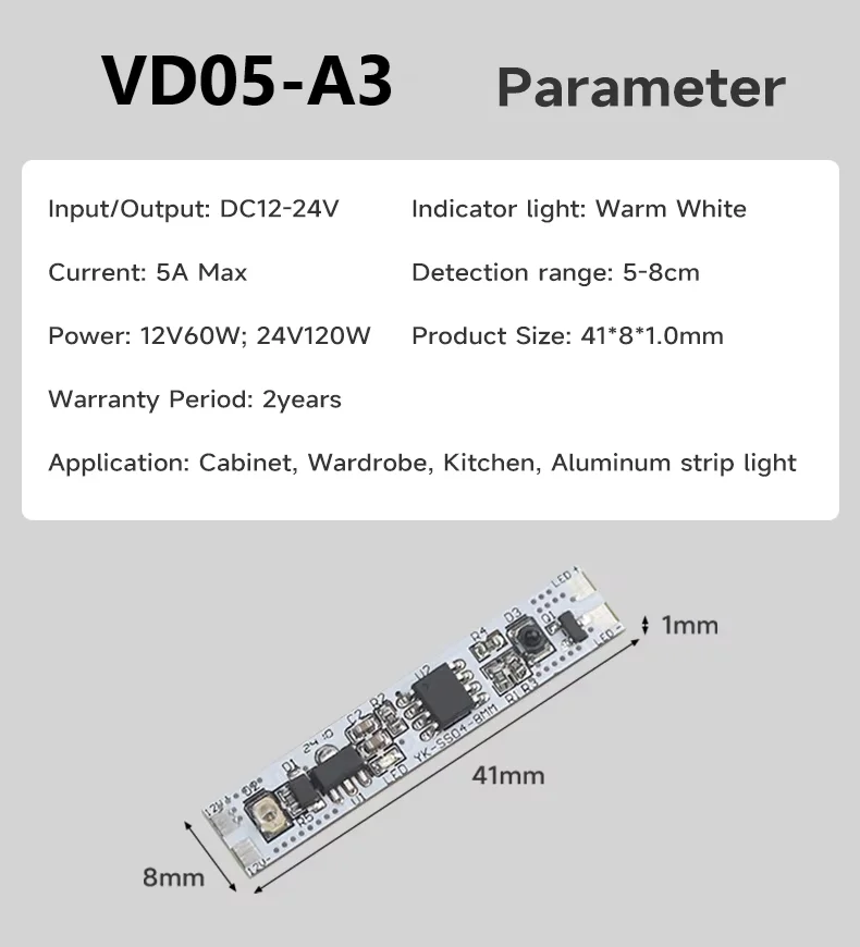 Penetrate IC Infrarot-Sensor 12V 24V IR Handwellen-Sensor-Schalter Handbewegungs-Näherungssensoren für Küchenzubehör – Detail 5