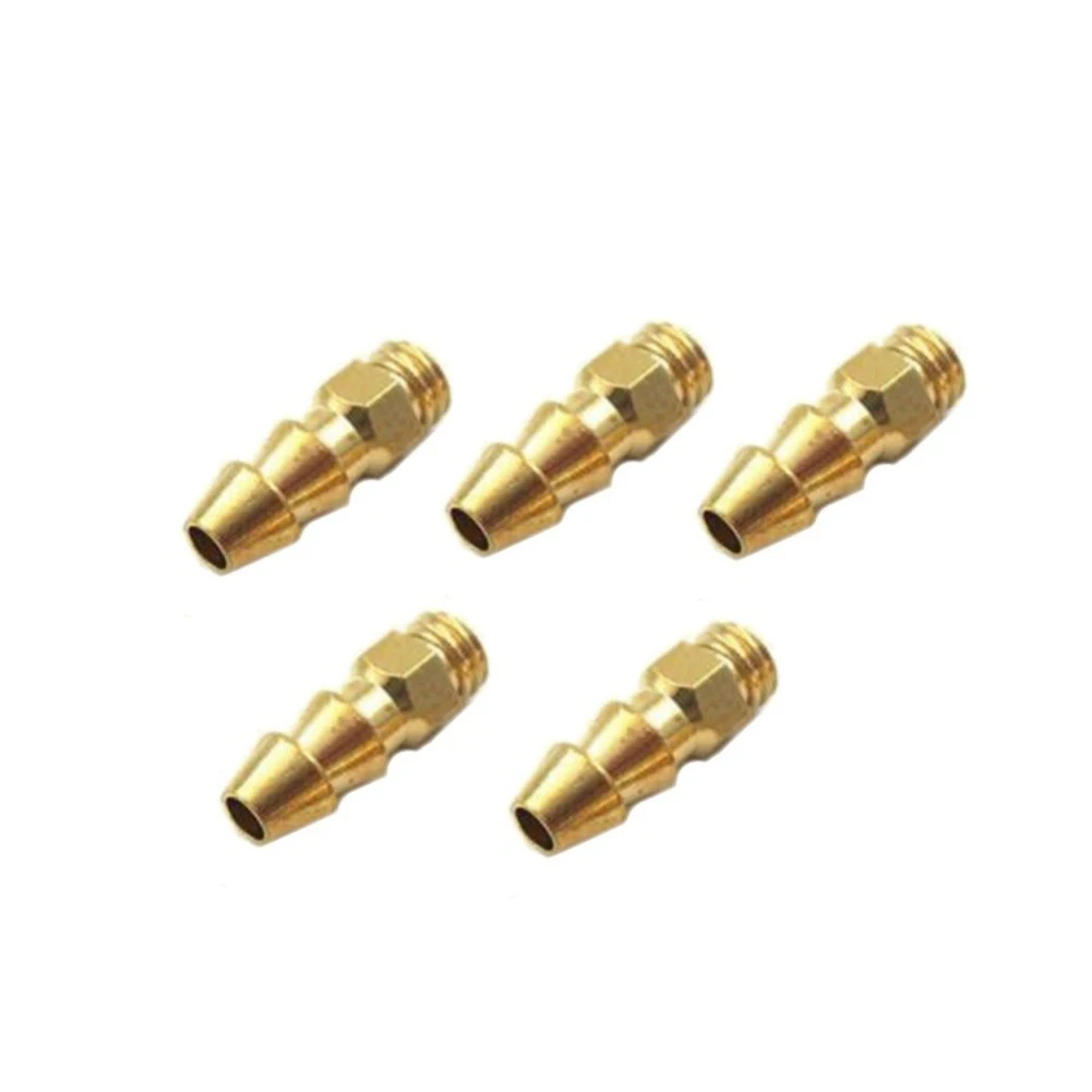 5pcs Rc Boat Brass Water Cooling Faucet/M4/M5 Thread Water Nipples Fuel Nozzles For Methanol Gasoline Boat Marine