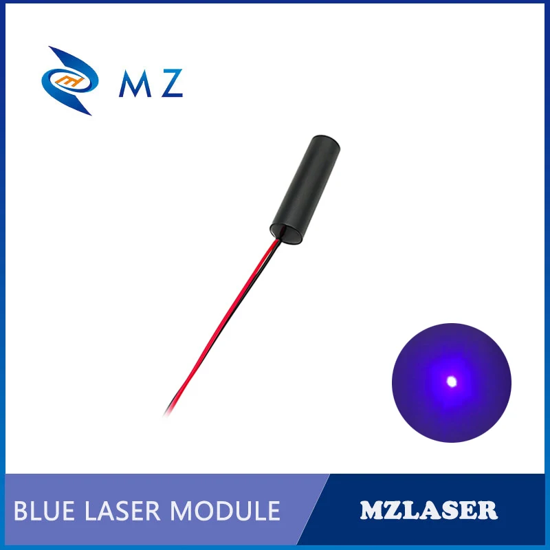 Compact Mini Blue Violet Dot Laser Diode Module 405nm 25mw 5V Purple Spot Laser ACC Drive Type Industrial Grade D10mm
