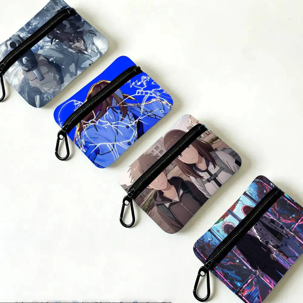 Heavenly Delusion Oxford Fabric Wallet With Zipper, Hanging Multifunctional Bag For Credit Cards, Keys, Coins Headphones