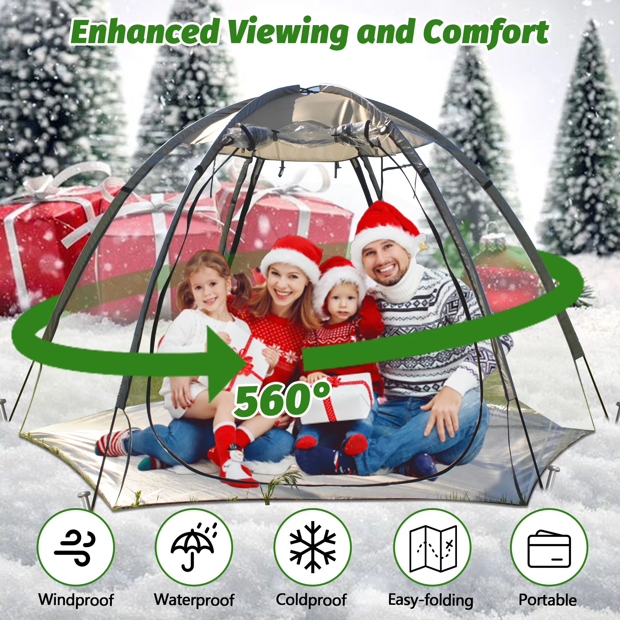 PVC Bubble House Tent, Bubble Tent Dome for Backyard Birthday Wedding Christmas Party, Cold Weather Tents for Camping,