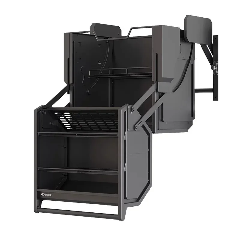 

Hanging cabinet double-body lift basket kitchen cabinet deepening pull-down lift