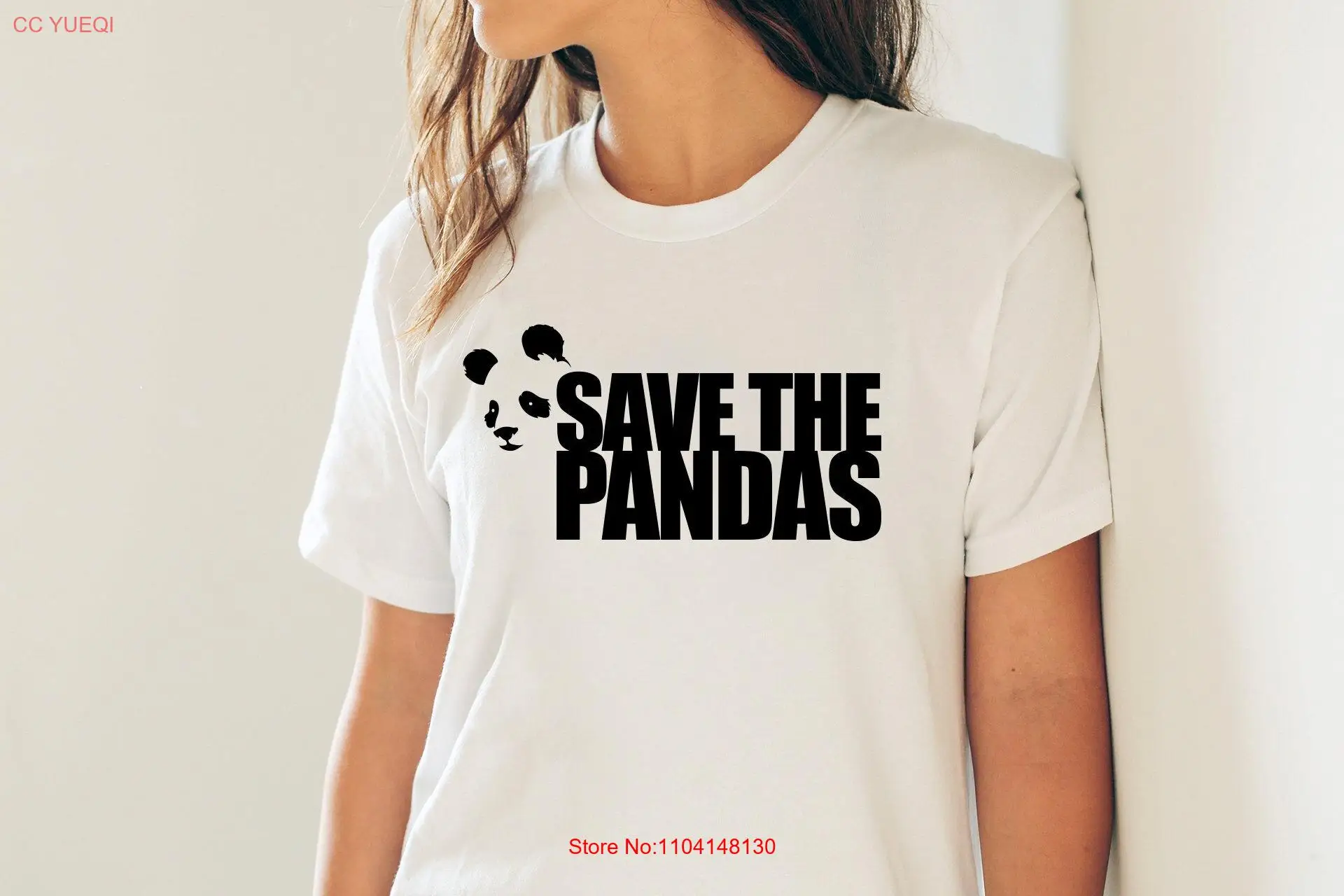 

Save The Pandas Perfect gift for a environmentalist T shirt FREE UK SHIPPING long or short sleeves