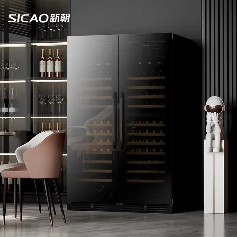 300 Bottle Dual Zone Wine Cooler Inverter Compressor Large Commercial Display Fridge Premium Tall Refrigerator For Bottleshop