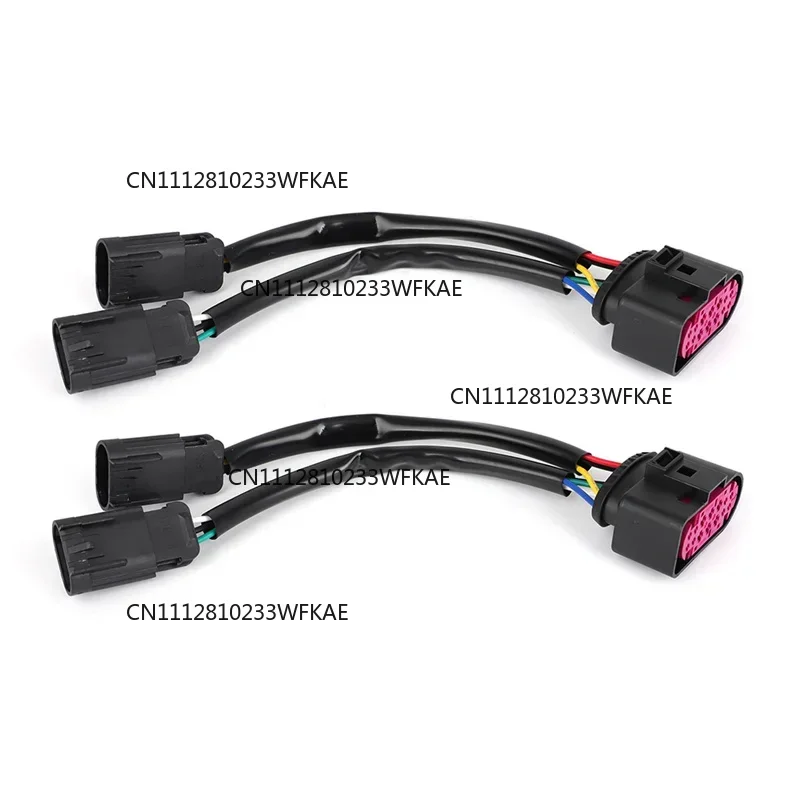 For 09-18 Dodge Ram Conversion Adapter Harnesses Plug Connector Quad Housing To Projector Headlight 2PCS