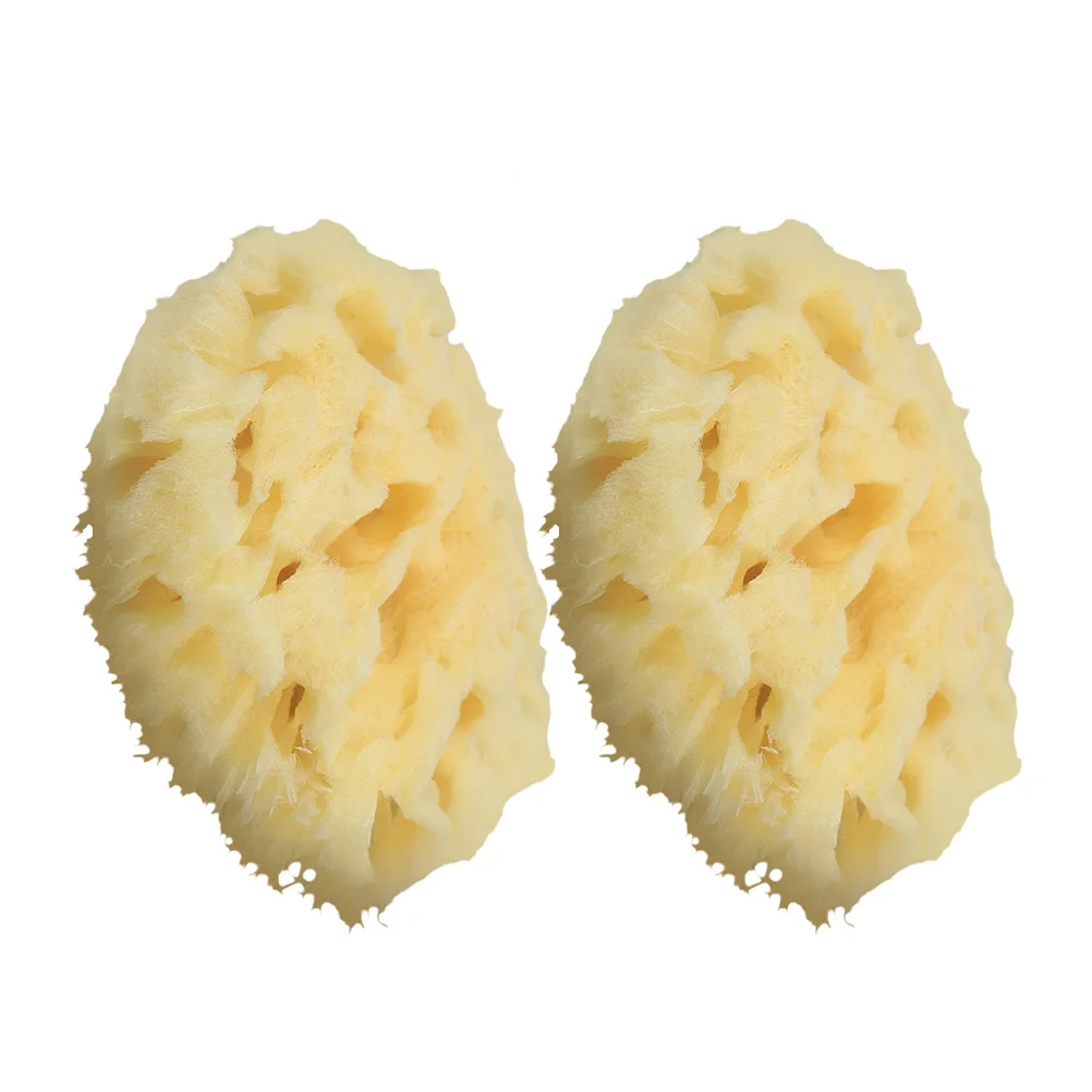 

2Pcs Honeycomb Sponge Natural Organic Shower Sponge Resistant and Static Free Ideal for Bath Time Essential