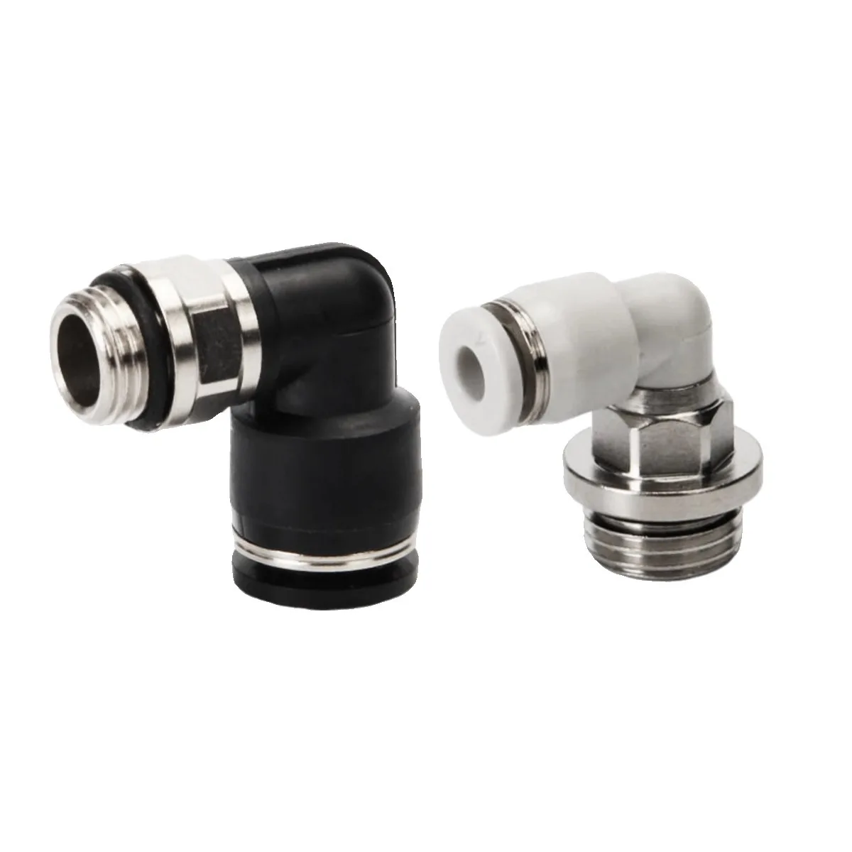 ‌PL6/PL10/PL16 Push-in Elbow Fittings - G Thread Pneumatic Quick Connector for Air Compressor & Automation Systems‌
