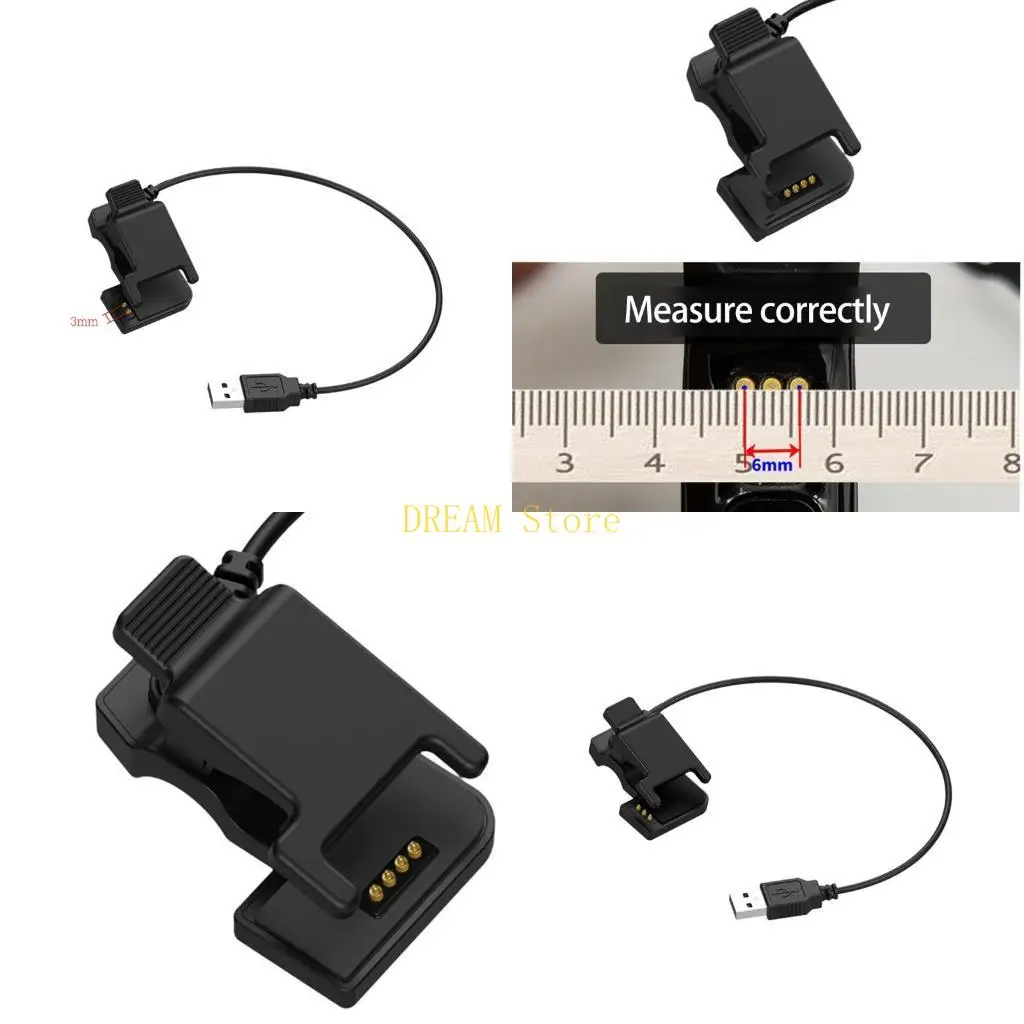 2 Pin 3mm/2 Pin 4mm/3 Pin 6mm Band USB Charging Cradle Cable Dock Bracket best sale