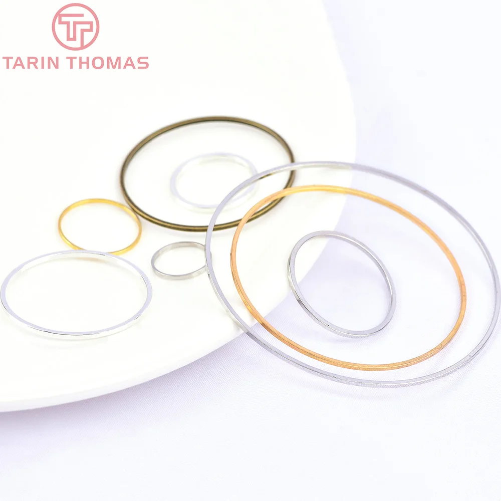 (4135)Diameter 8MM to 70MM Round Brass Closed Rings Connect Rings Jewelry Making Findings More color can picked