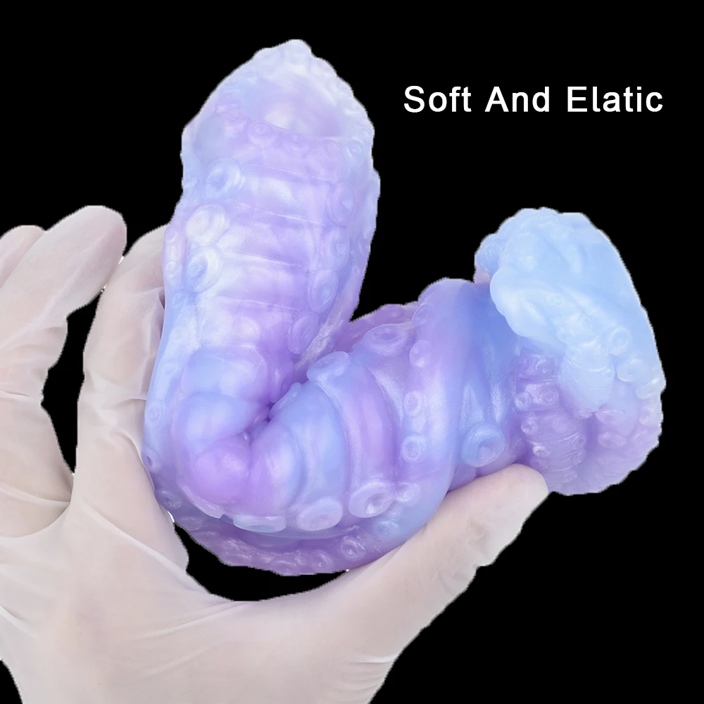 YESBUY Hollow Ovipositors Soft Silicone Ovipositor Toy Artificial Lay Five Eggs Anal Sex Toys For Couple Anus Vaginal Massager