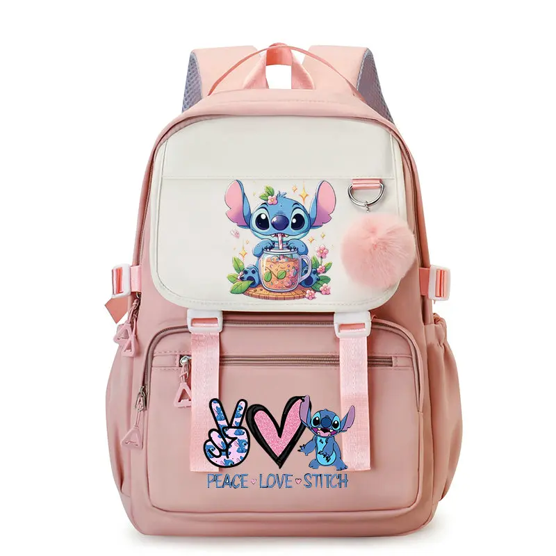 Lilo & Stitch Backpack Cute School Bags For Student Teens Girls Pockets Women Laptop Backpack Harajuku