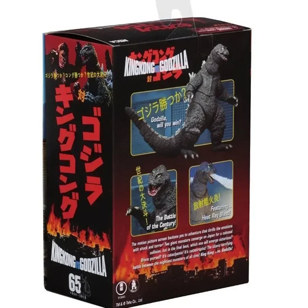 NECA 1962 รุ่นภาพยนตร์ Godzilla 6 นิ้วชุดไดโนเสาร์ของเล่นของขวัญคอลเลกชันเครื่องประดับตกแต่ง