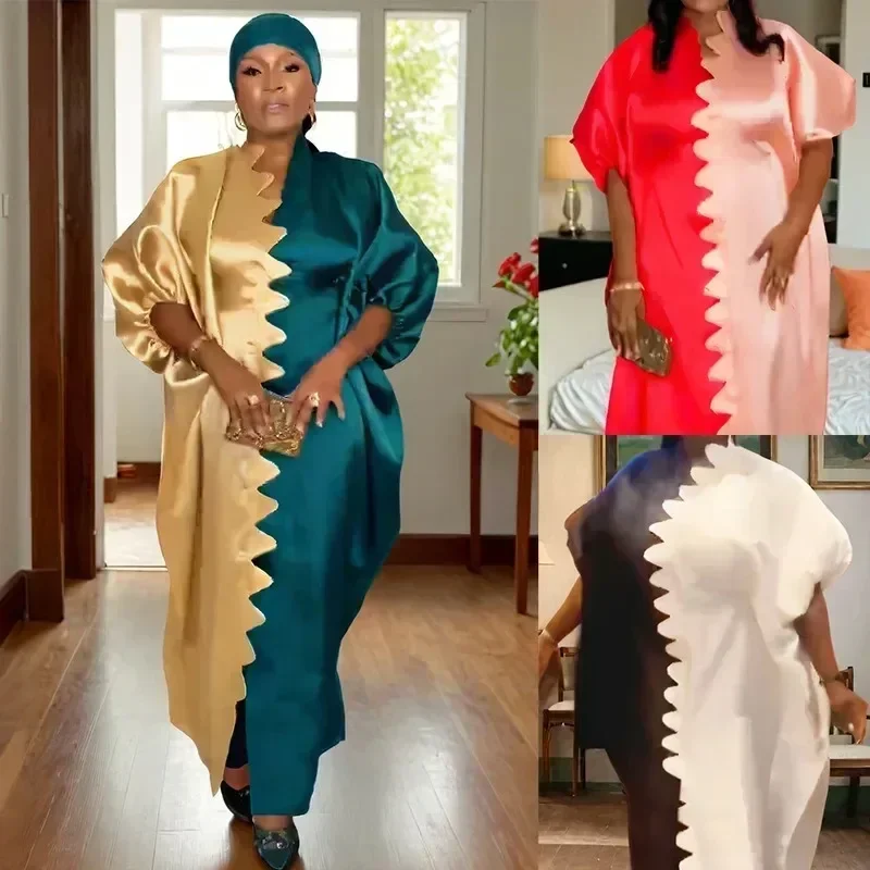 

2025 African Dresses for Women Traditional Africa Clothing Dashiki Ankara Outfits Gown Abayas Robe Muslim Kaftan Maxi Long Dress