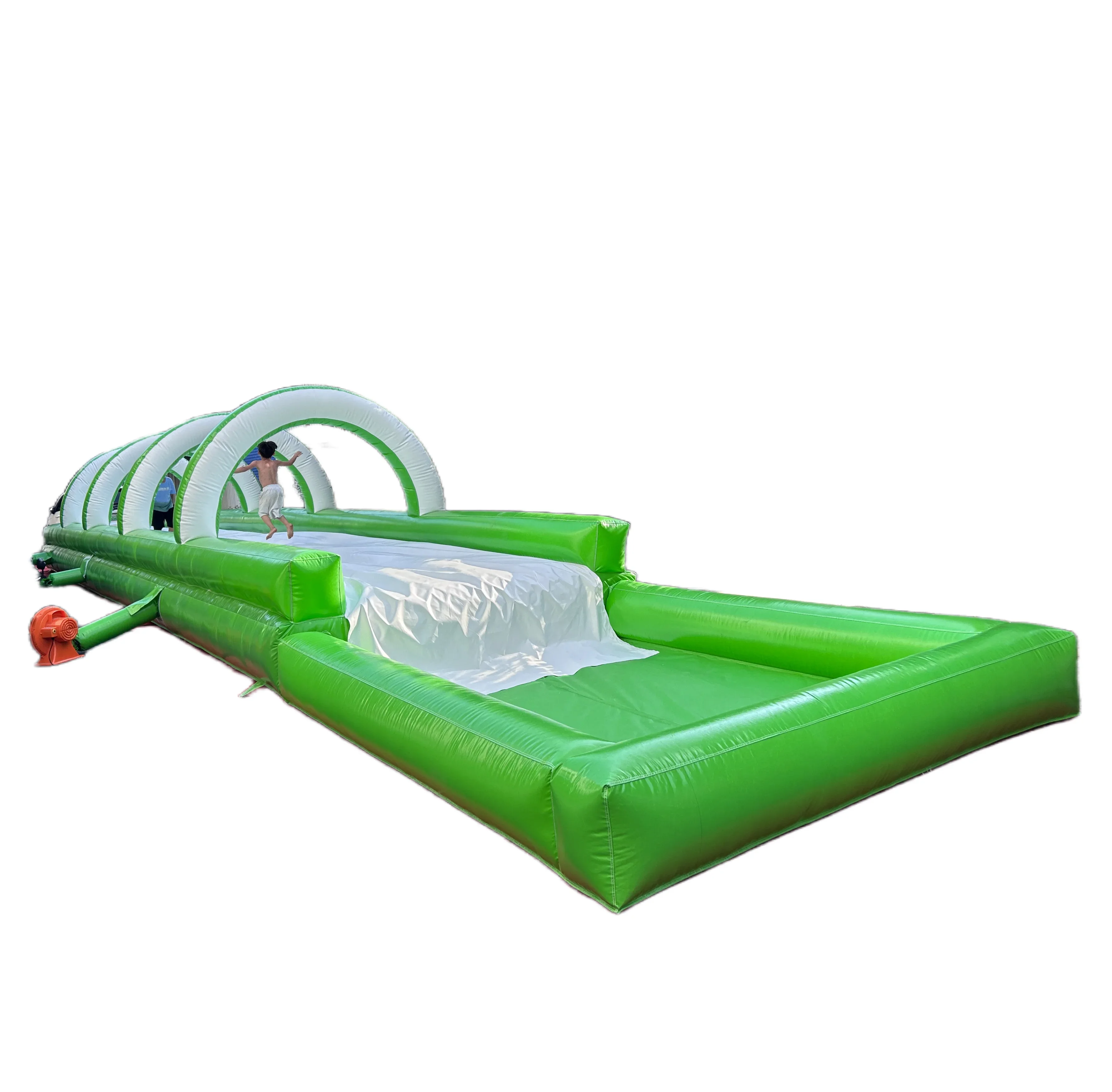 2026 Single Lane Long Inflatable Water Slide Commercial Aqua Park With Pool