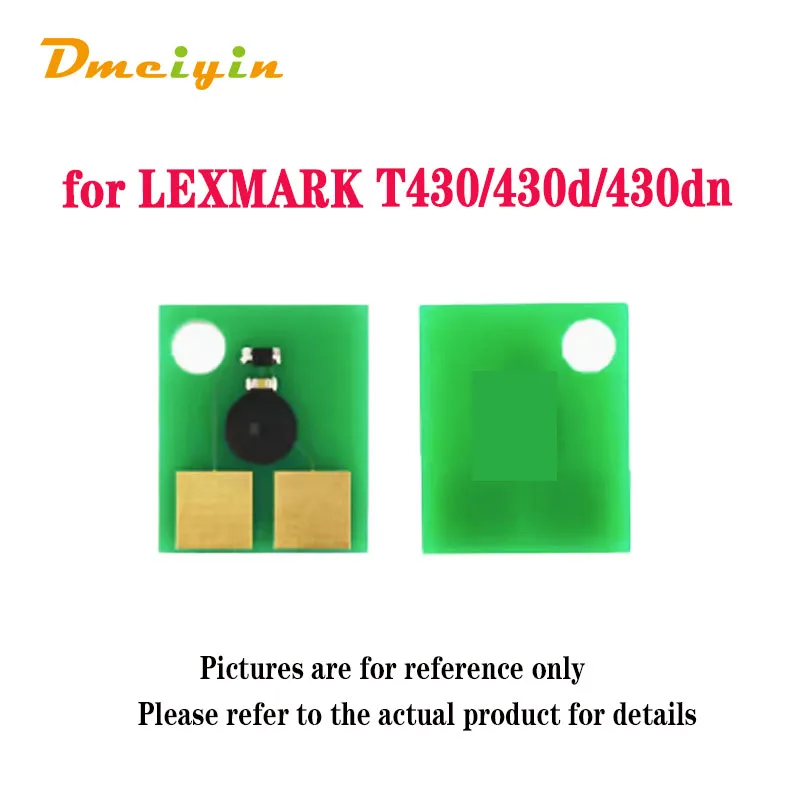 WW Version BK Color 12A8X20/12A8X25 Toner Cartridge Chip for Lexmark T430/430d/430dn