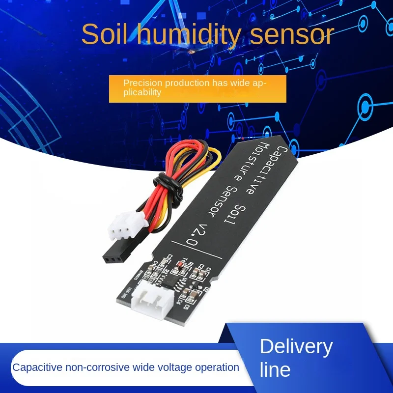 Capacitive Soil Moisture Sensor Corrosion-resistant Wide-voltage operation Wire feeding