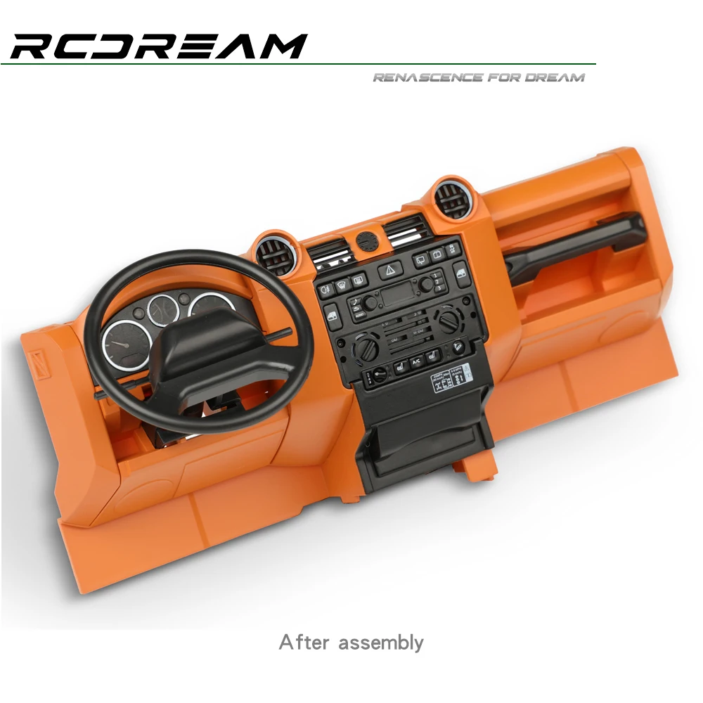 RCDream Center panel Yellowwish-Brown Color For Trx4 Interior Upgrade Option parts #D1B6-2