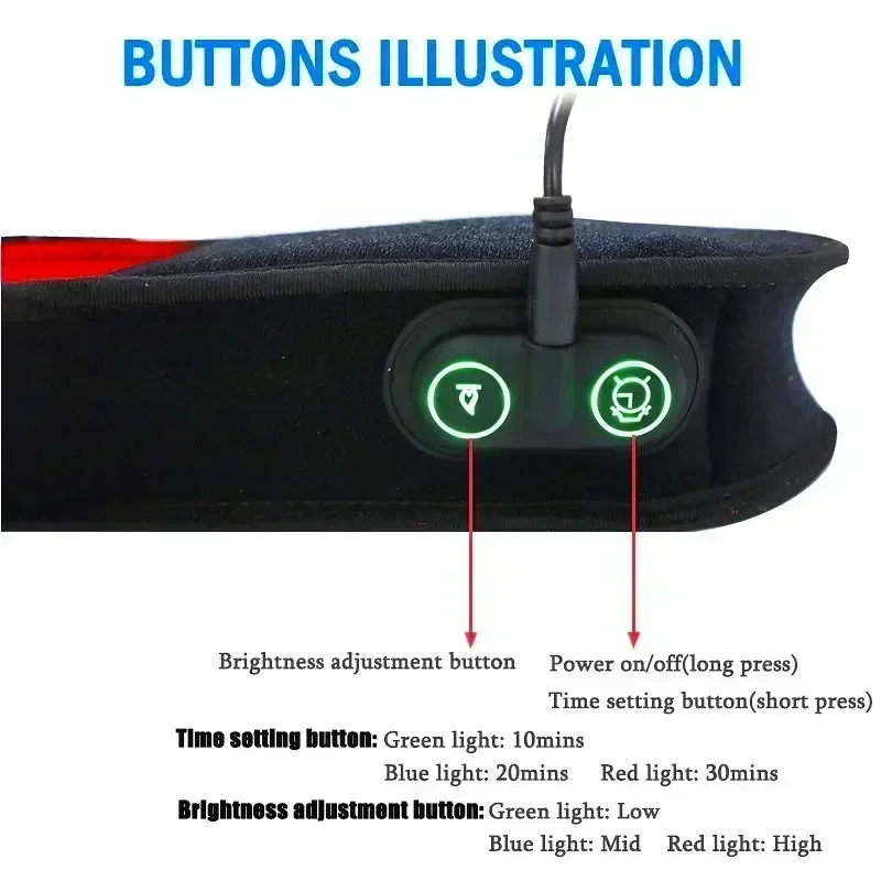880nm Near Infrared LED Light Pad – Foot Pain Relief Slipper with 90pcs LEDs for Toes Instep Arthritis & Neuropathy Treatment