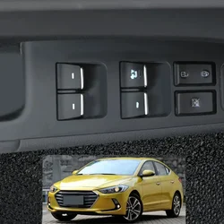 ABS Chrome Car Door Window Switch Lift Button Sequins Cover Trim Accessories For Hyundai Tucson Elantra 2016 - 2020