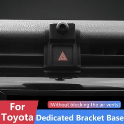 Auto Handy halter dedizierte Halterungen Halterung Basis drehbare Unterstützung Zubehör für Toyota chr Corolla Rav4 Camry Prado