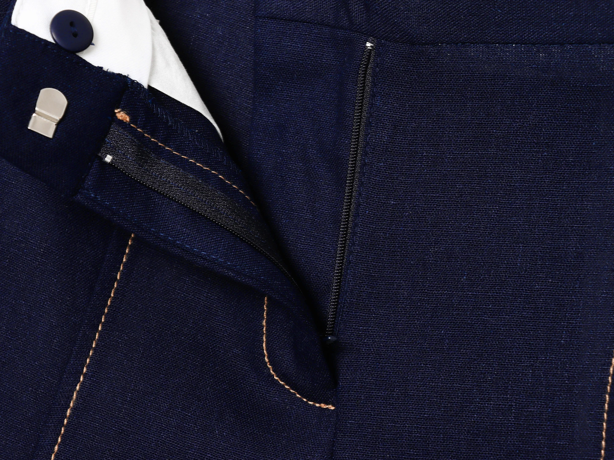 Ropa de mujer 2025 otoño nuevo producto moda mezcla línea decoración pantalones casuales rectos