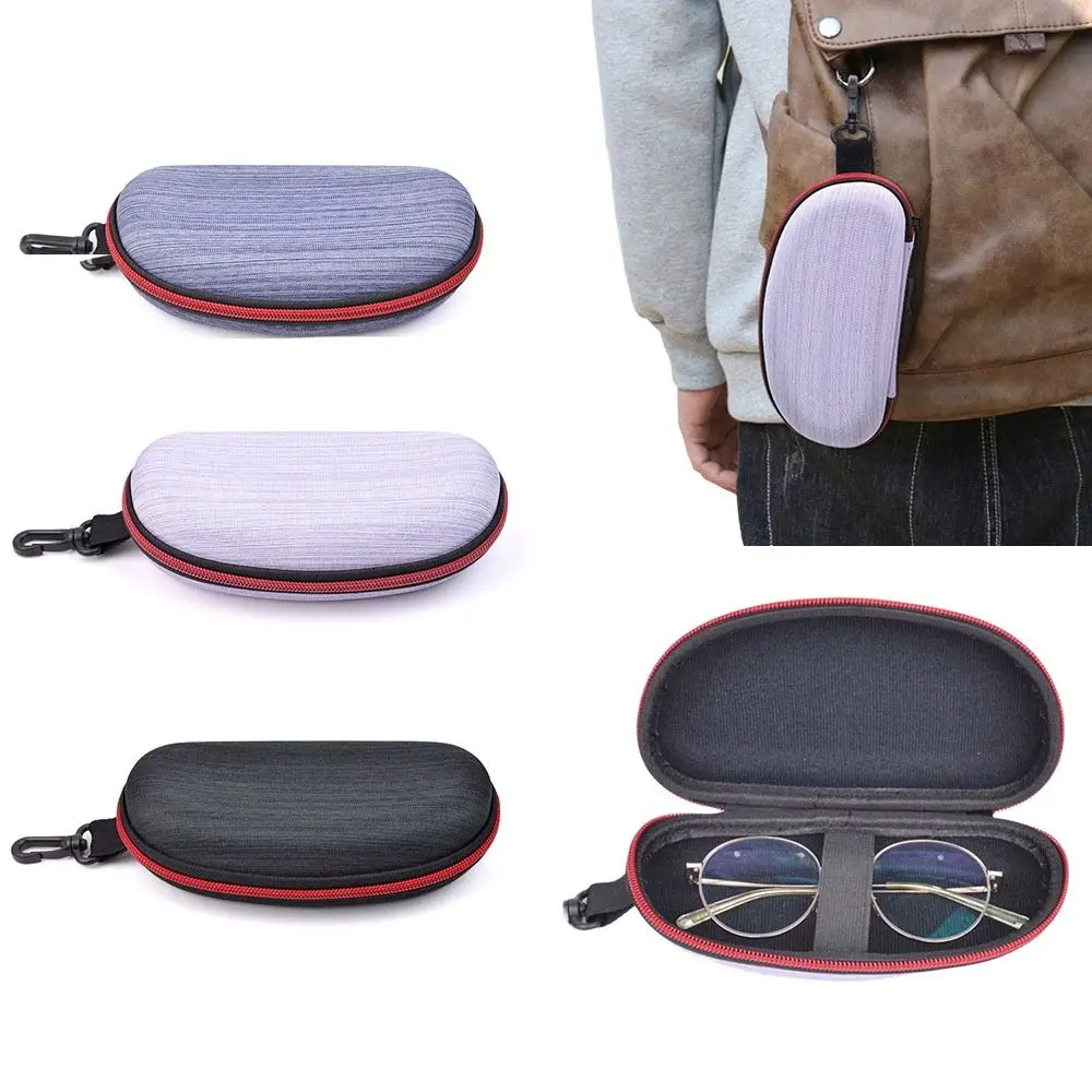 

Large Capacity EVA Glasses Case with Carabiner Hook EVA Eyewears Storage Box Hard Shell Dust-proof Sunglasses Protective Case