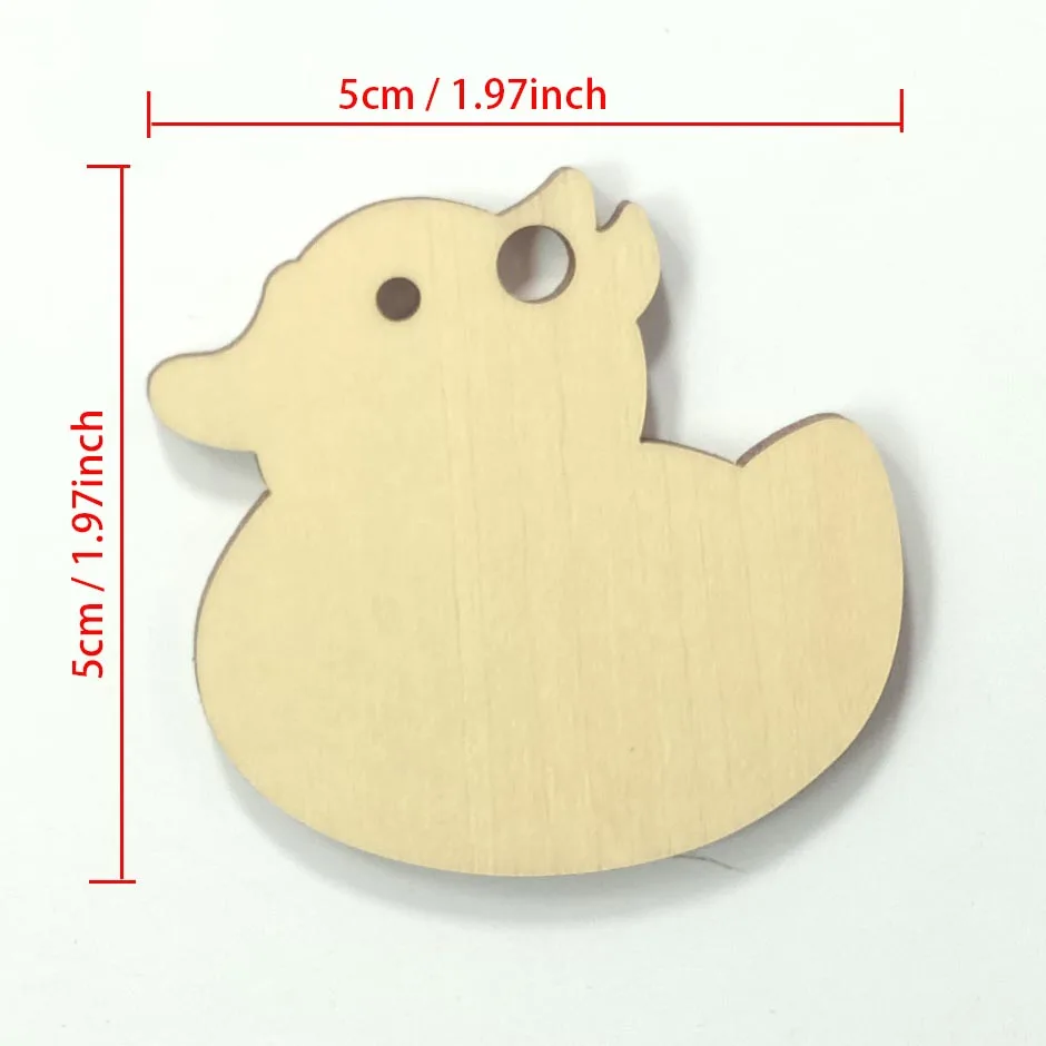 30 Pieces Wood Keychains, Material for Laser Engraver, DIY Crafts, Gift, for EasyThreed Laser Engraver