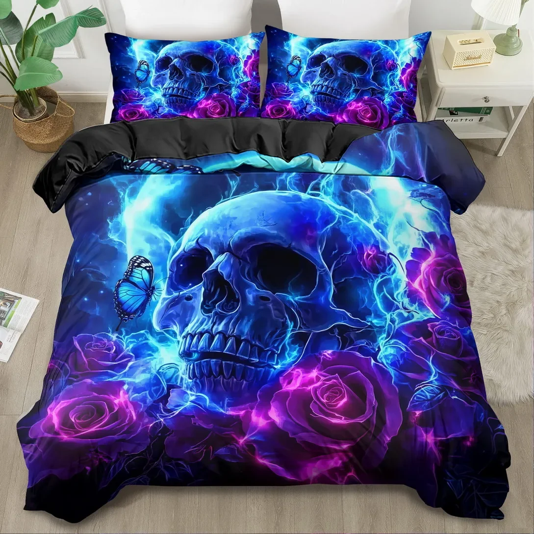 3D Digital Print down Duvet Cover with 2 Pillowcases Home Bedding Set for Bedroom And Guest Room - Cozy Comforter Cover