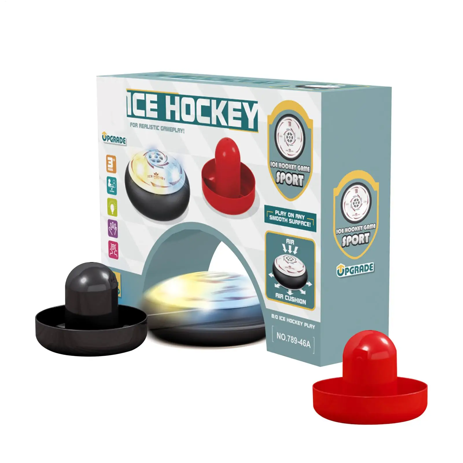 

Hockey Puck Electric Interactive Board Game With 2 Pushers Hockey Hover Puck Set For Kids Family Adults Sports Home School Party