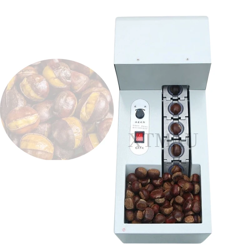 Commercial Chestnut Opening Machine Fully Automatic Chestnut Opening Machine Chain Plate Cutting Machine Chestnut Cutting Machin