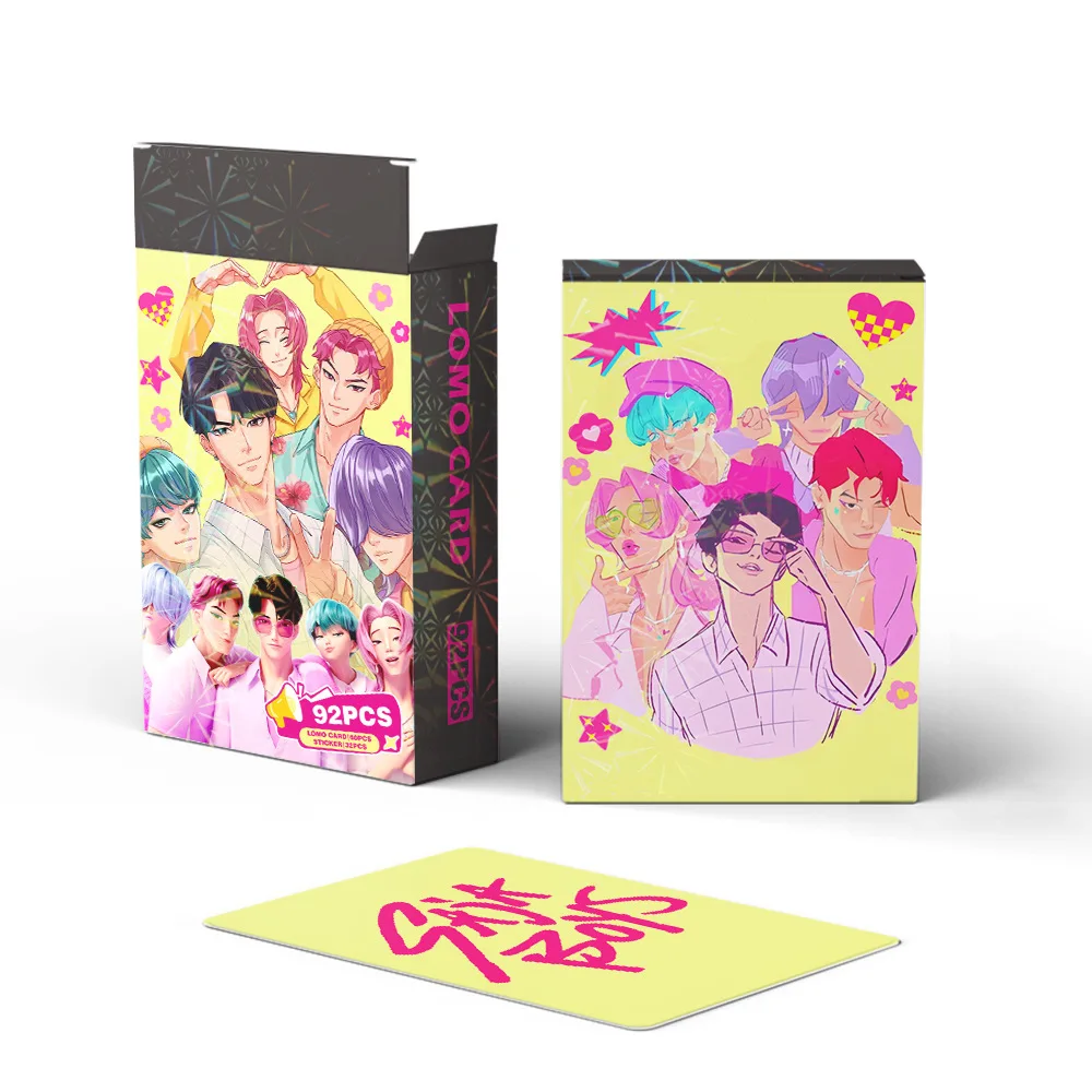 30/92PCS Kpop Demon Hunters Collectible Cards Toy for Boys Girls Laser Card Fashion LOMO Small Card Toys for Fans Festival Gifts