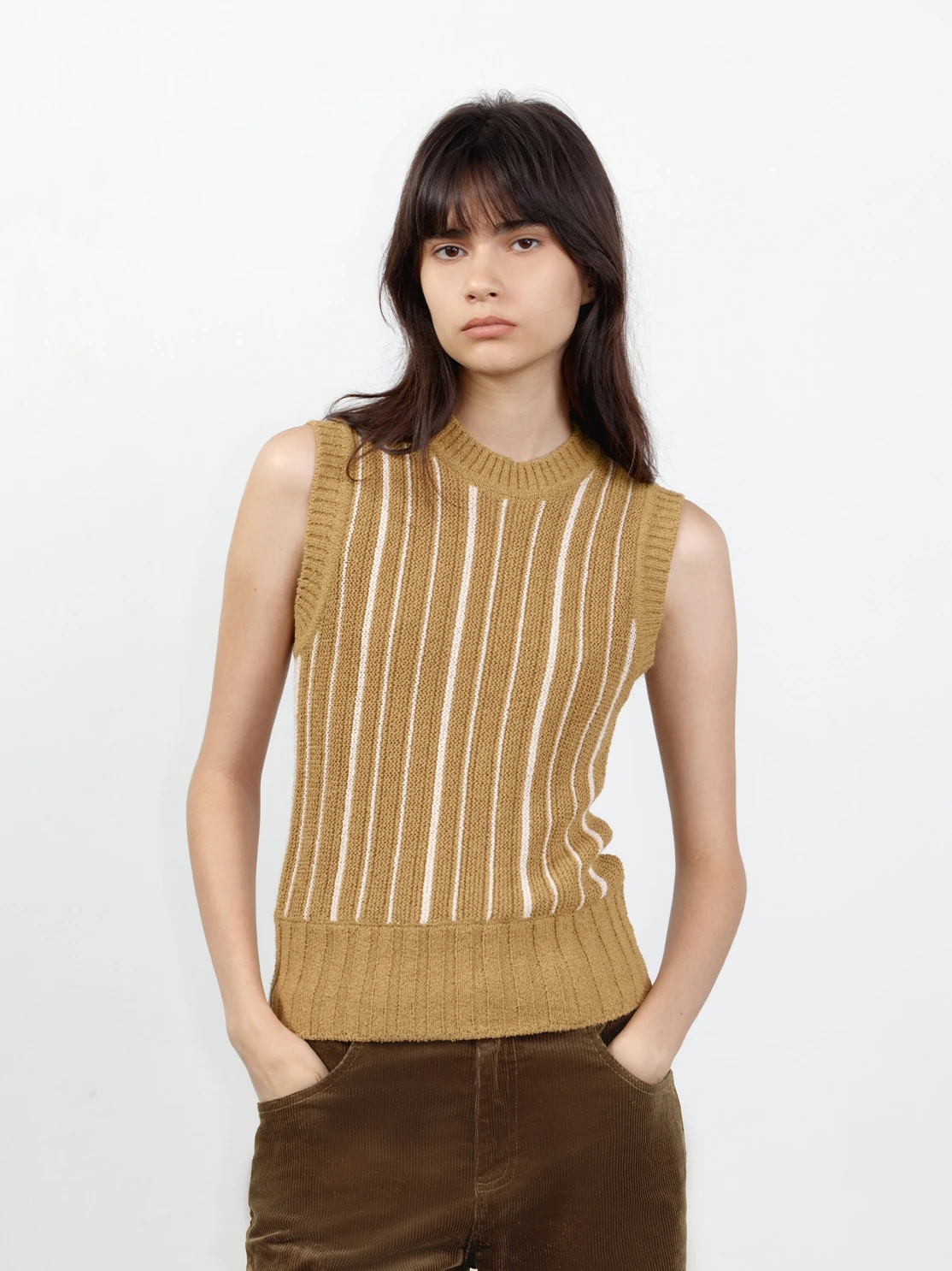 

Жилет из трикотажа Fusion Color, ограниченная серия, осенний, для многослойного образа, женский, из полиэфирного волокна, для повседневной носки