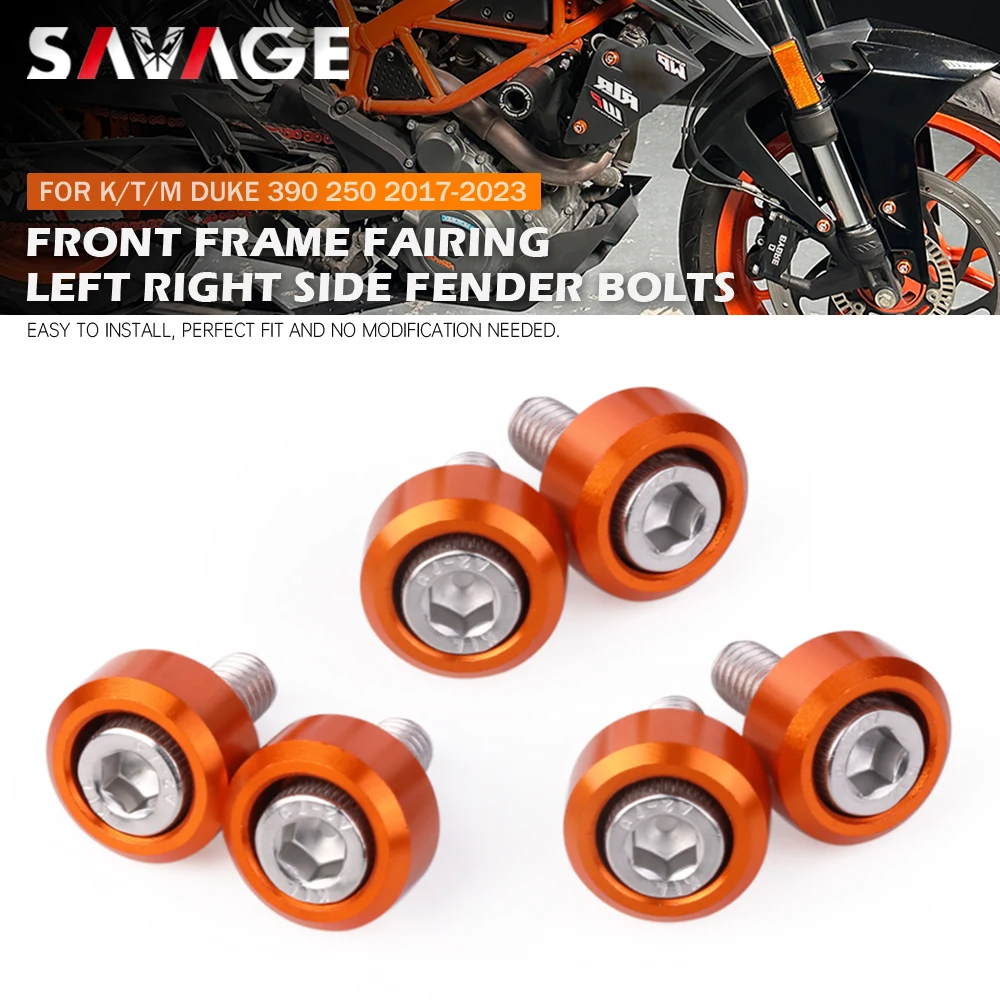 

Front Fender Frame Fairing Screw For 250 390 DUKE 2017-2023 Motorcycle Tank Radiator Guard Turn Signal Cover Washer Bolt 390Duke