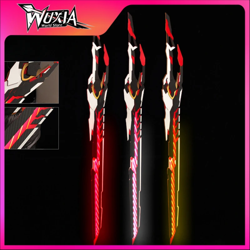 

Swallowed Star Anime Large Luo Feng Blood Shadow Sword 1:1 Weapon Model Rechargeable Luminous Cosplay Props Ornament Gifts Toys