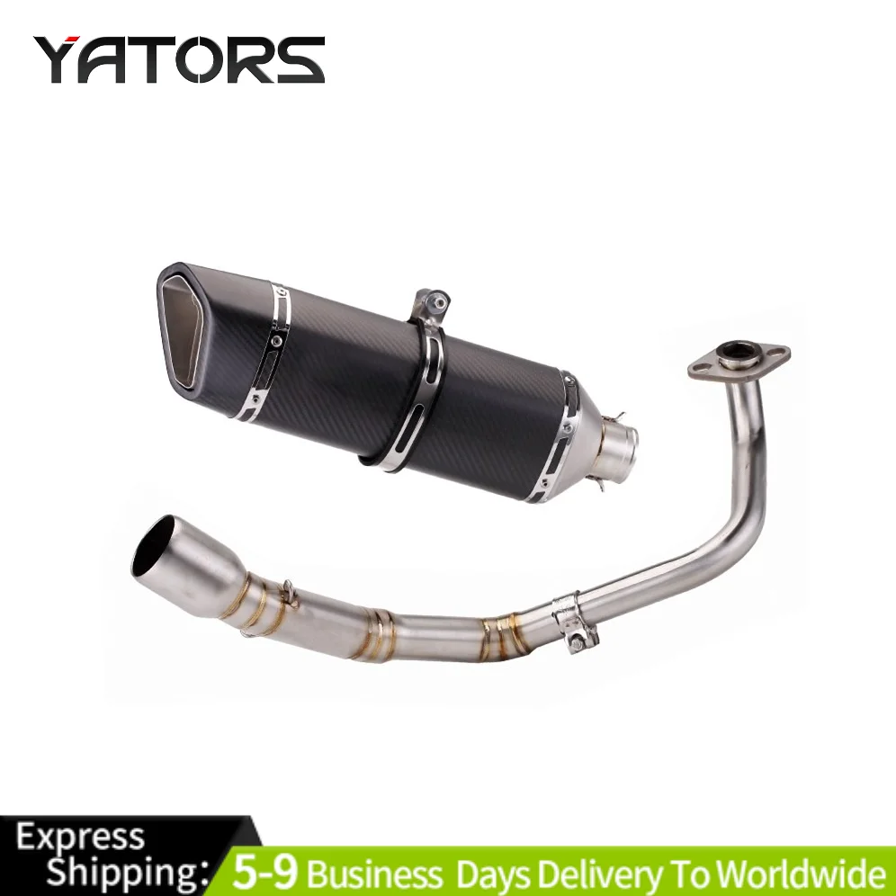 

For Honda ADV150 Slip On Exhaust Muffler Tips Header Front Link Pipe Full System Exhaust Systems Exhausts Pipes