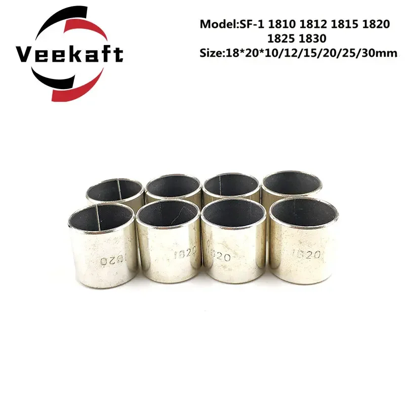 SF-1 1810 1812 1815 1820  1825  1830 Self Lubricating Sleeve  18x20x10 18x20x12 18x20x15 18x20x20 25 30mm SF1 Kande Bearings