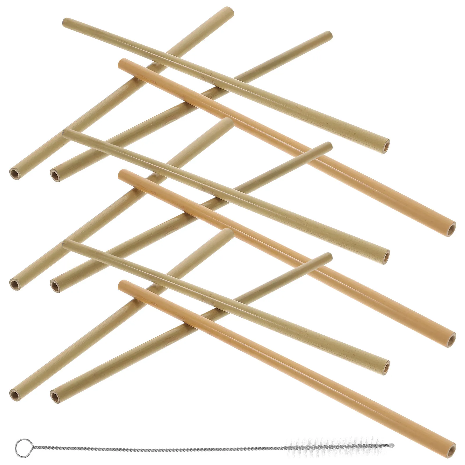 

Набор многоразовых бамбуковых трубочек для напитков и соков, для декора вечеринок, тонкая работа, элегантный дизайн, безопасные, термостойкие