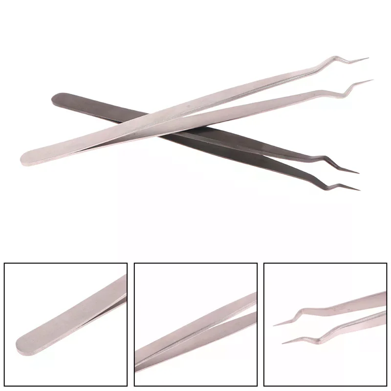 Precision Eyelash Extension Tweezers DIY 3D Lashes Separation Opening Isolation Tool
