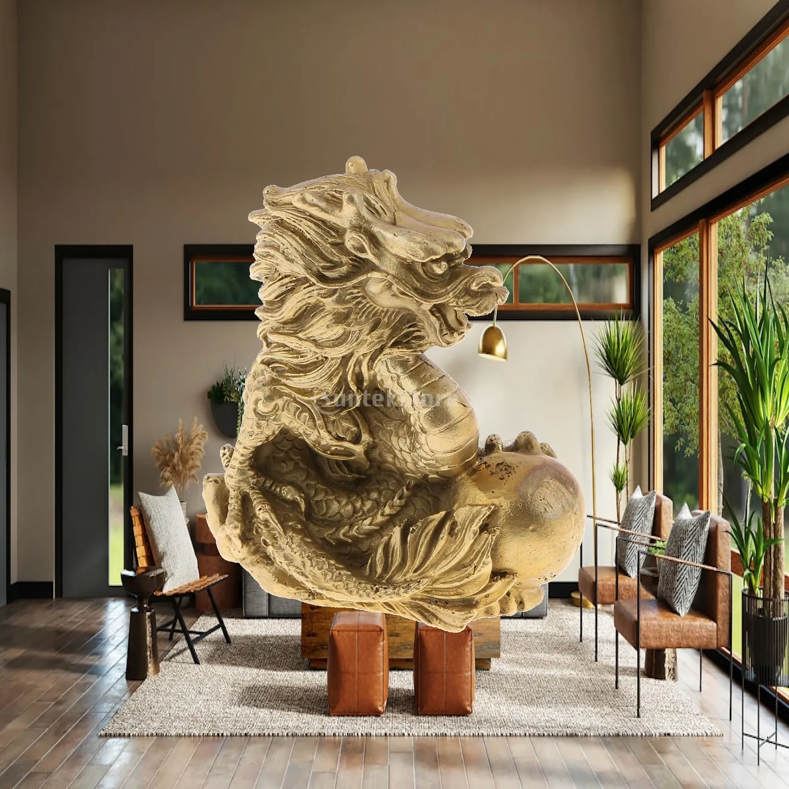 Decorative Ornament Chinese Twelve Animal Figurine Brass Zodiac Statue Feng Shui Mascot for Home Decoration