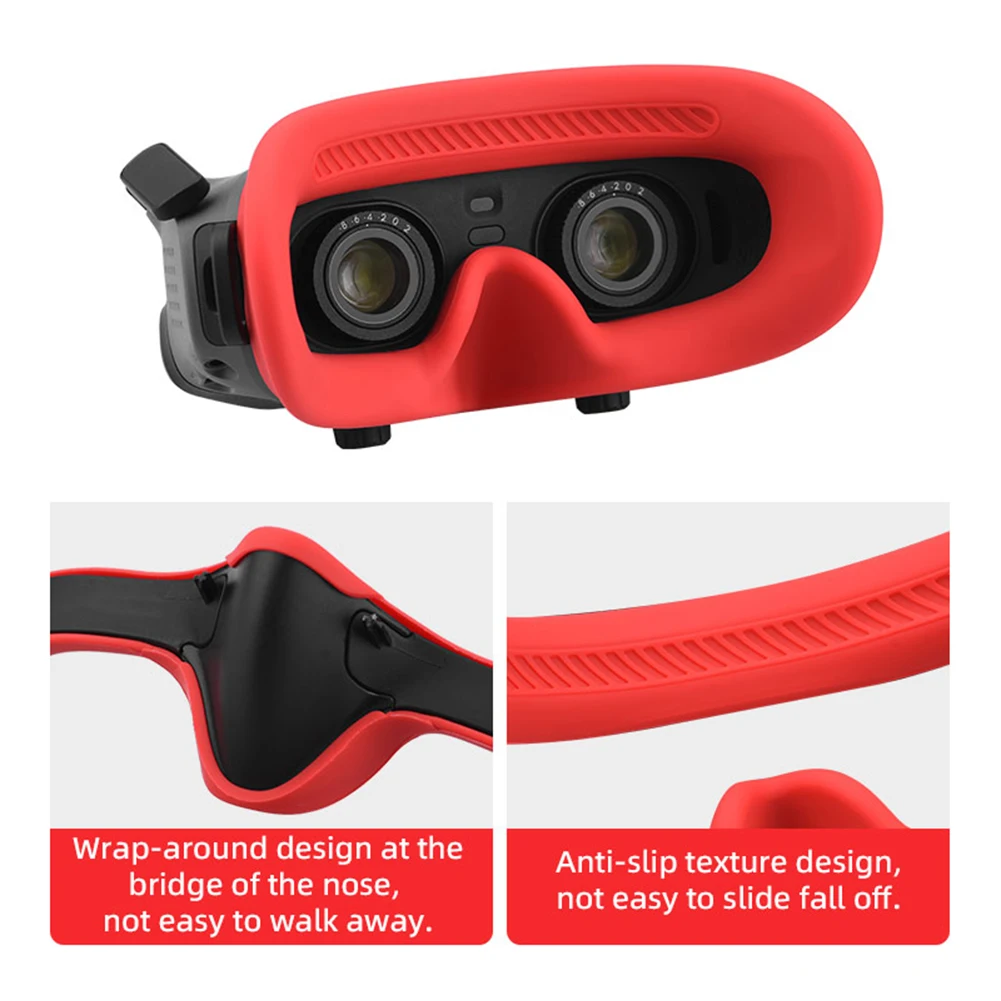 Podkładka pod oczy do gogli DJI Avata 2 Silikonowa miękka płytka na twarz Zestaw wymienny maski do gogli DJI Avata 2 Akcesoria do dronów