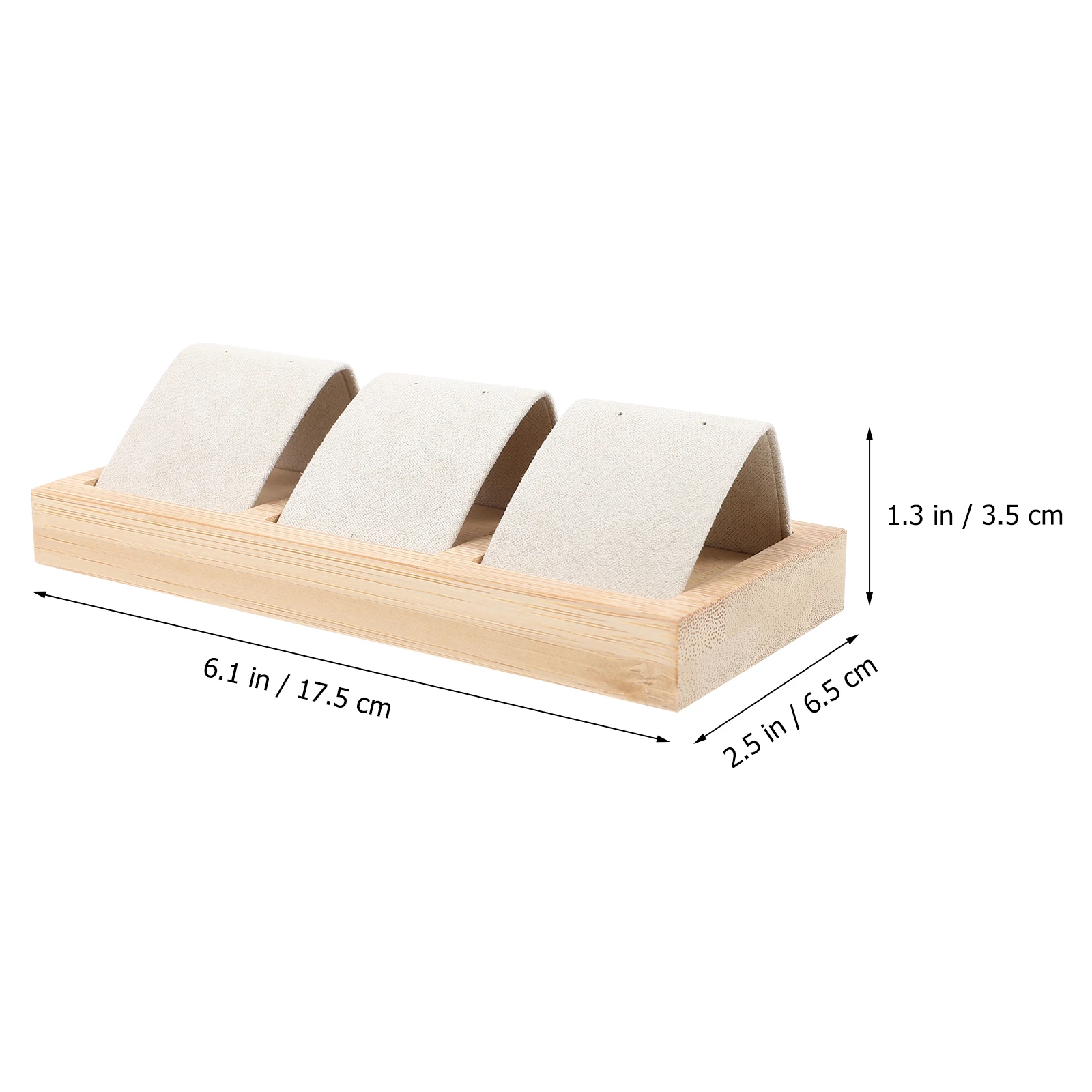 

Display Holder For Women Bamboo Studs Stand Jewelry Storage Rack Desktop Organizer Holes Small Earring Holder Stand