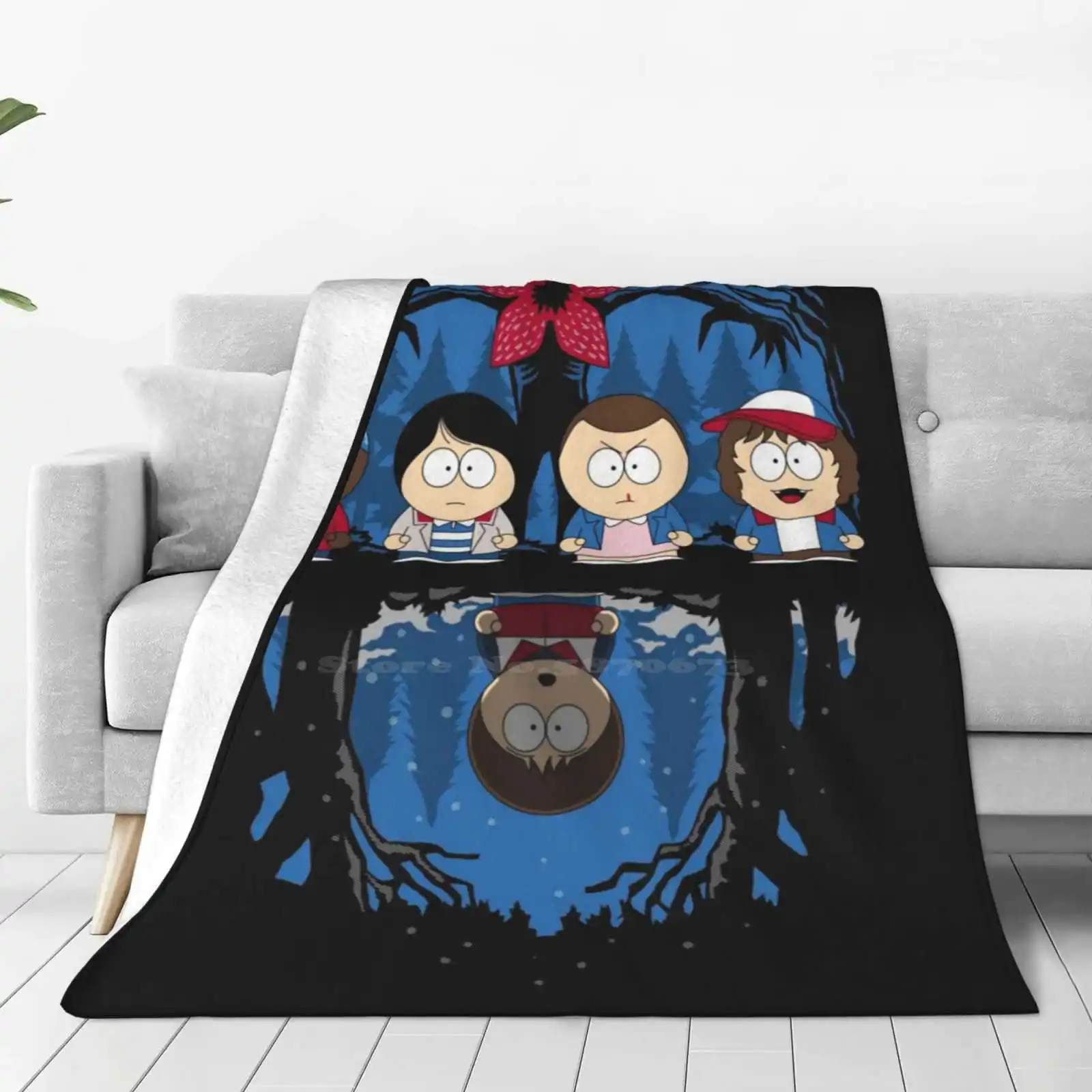 Stranger Park Best Selling Room Household Flannel Blanket Stranger Park South Things Tv Show Serie 80 S Ochentera Down Side