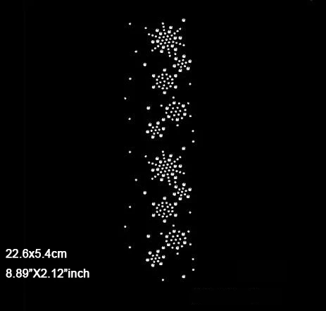 

10 шт./лот (22,6x5,4 см) Новые узоры, суперяркие термоклеевые стразы для рукоделия и шитья (SSA-3510)