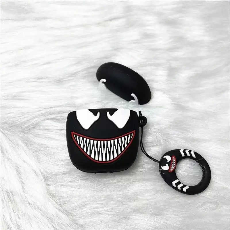 Marvel cartoon venom suitable for airpods bluetooth headphone protective cover airpods 2nd generation silicone protective case