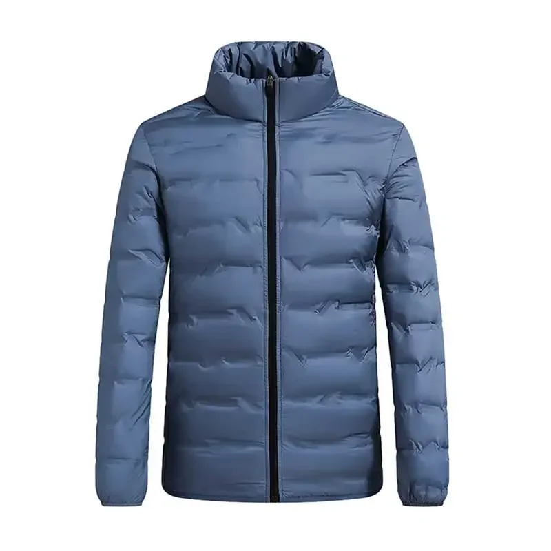 Winter New Men Thick Plush Jackets For Men Windproof Lightweight Down Jackets Mens Casual High Quality Black Coat Male 5XL