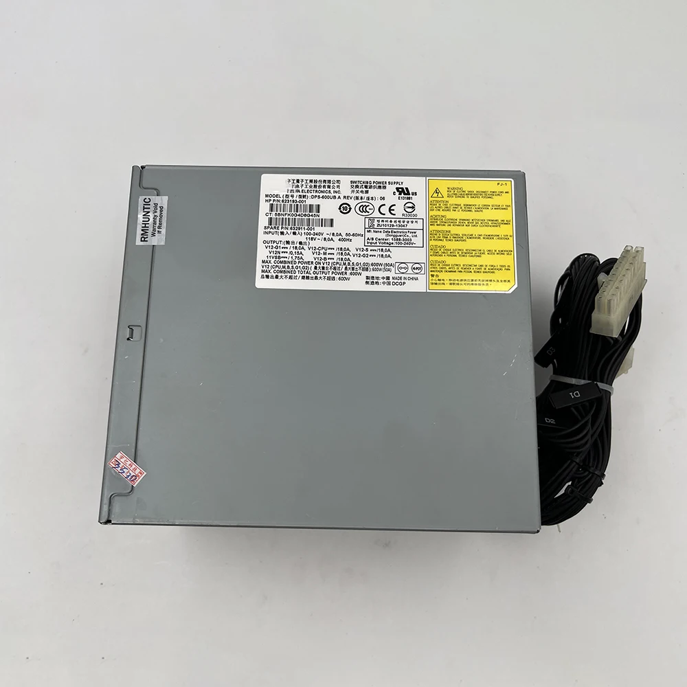 600W 623193-001 632911-001 623193-003 632911-003 For H-P Z420 Server Power Supply  DPS-600UB A